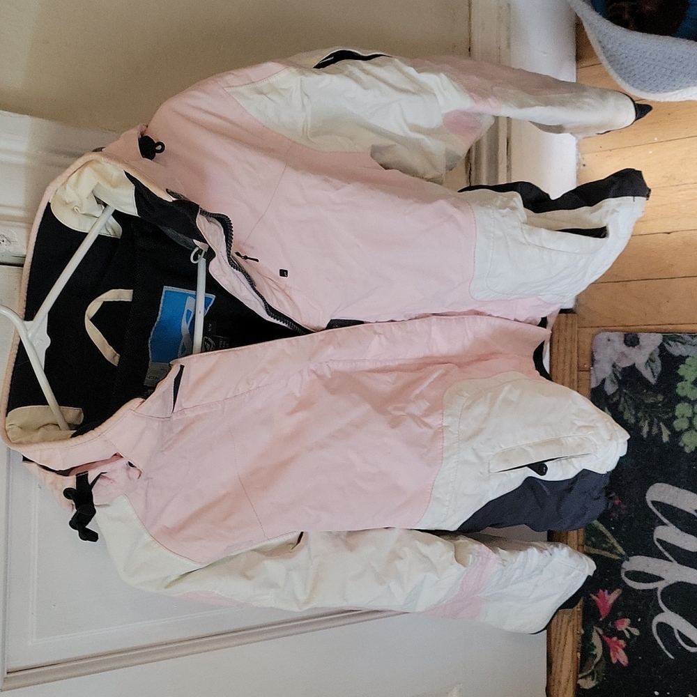 Pink, white and black Orage ski jacket